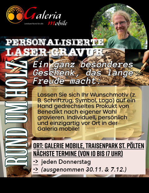 GALERIA MOBILE: Personalisierte Laser-Gravur